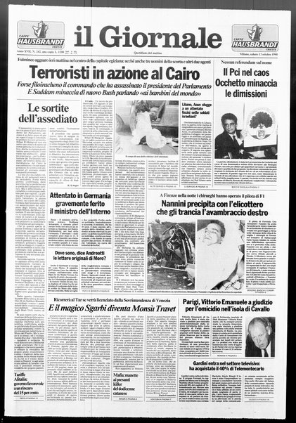 Il giornale : quotidiano del mattino